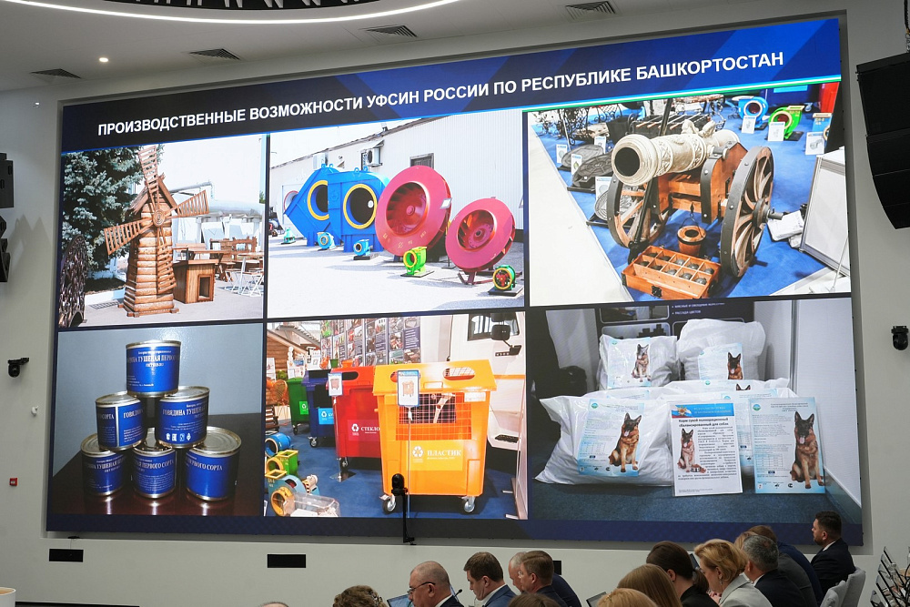 В 2025 году в исправительных учреждениях Управления ФСИН произвели товары