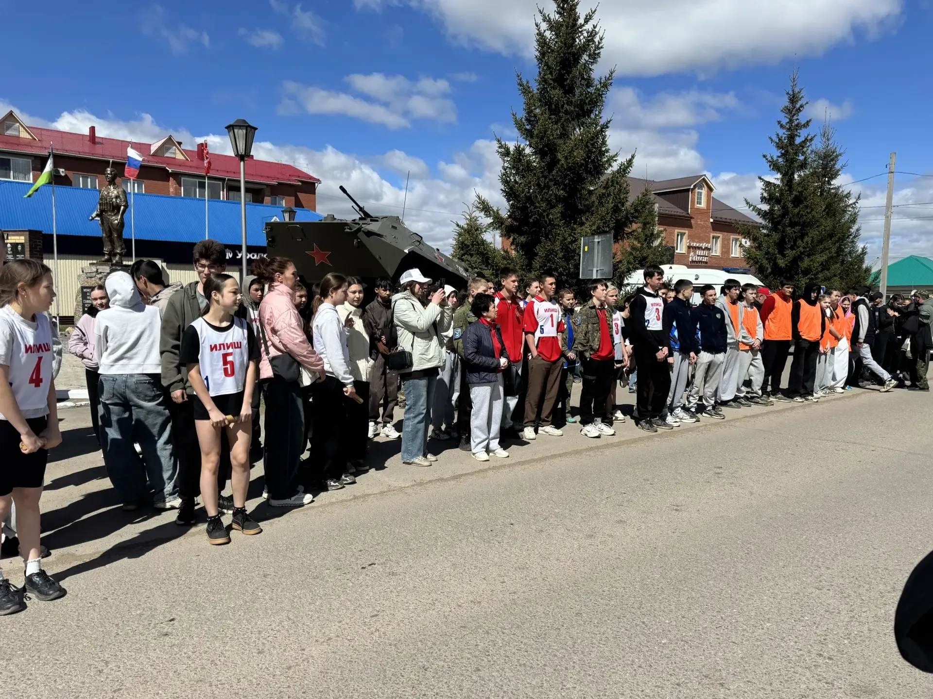Прошла легкоатлетическая эстафета