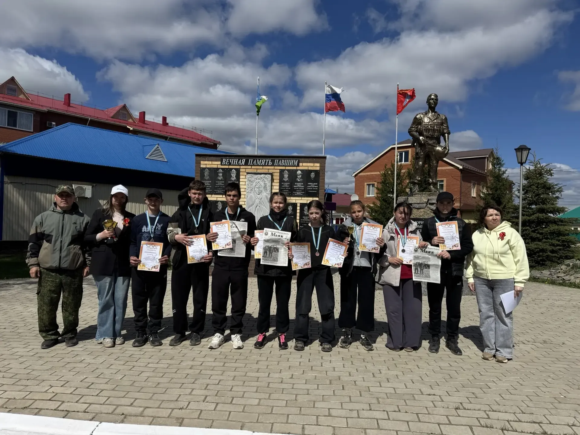 Прошла легкоатлетическая эстафета