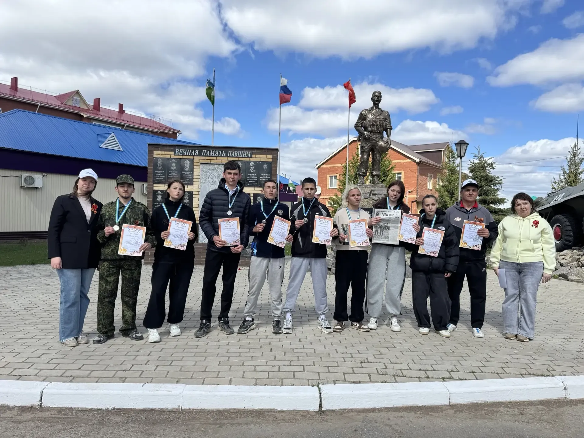 Прошла легкоатлетическая эстафета