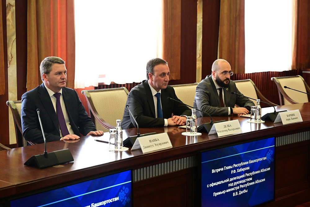 Встреча с Премьер-министром Республики Абхазия Владимиром Делба