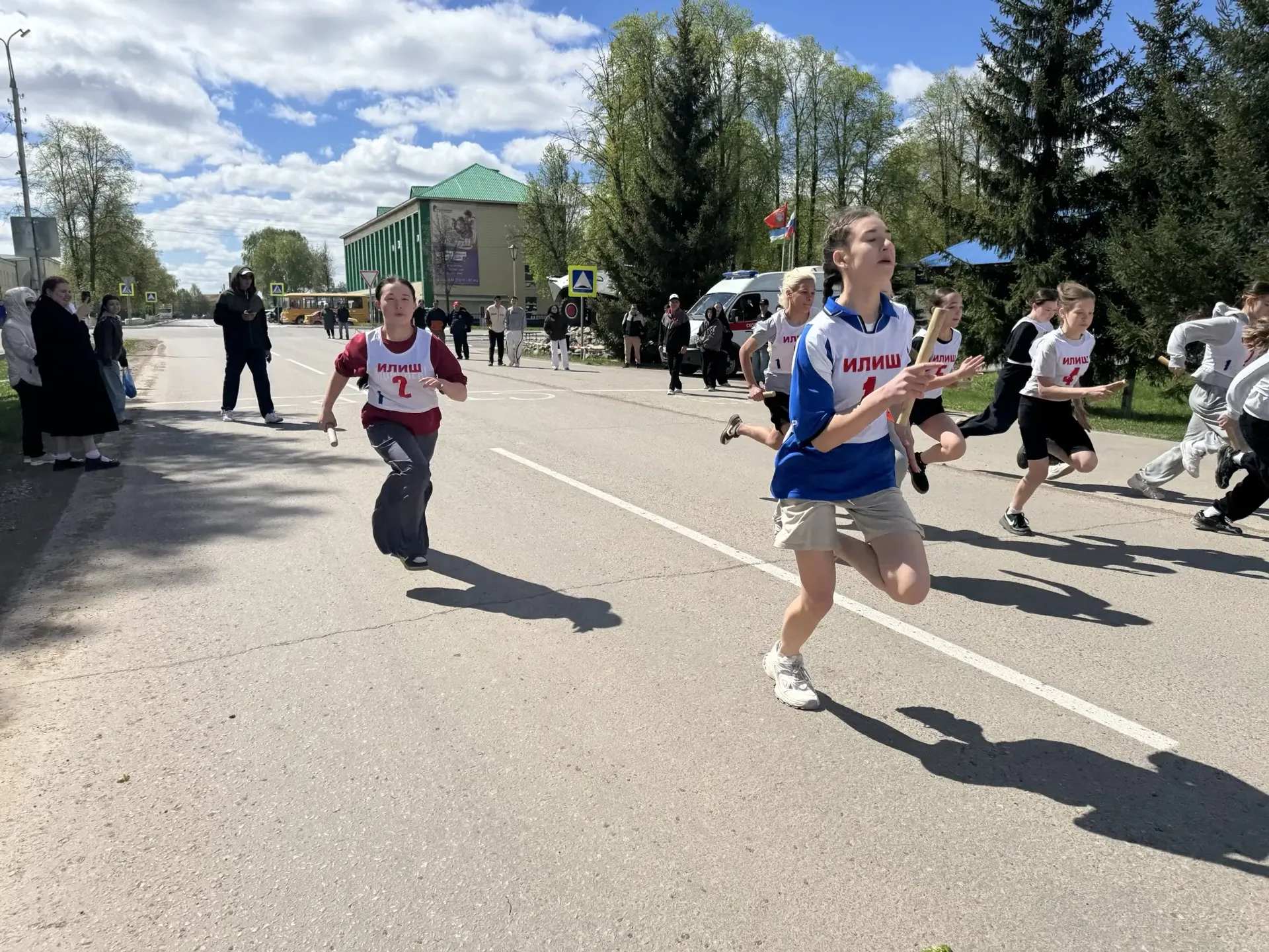 Прошла легкоатлетическая эстафета