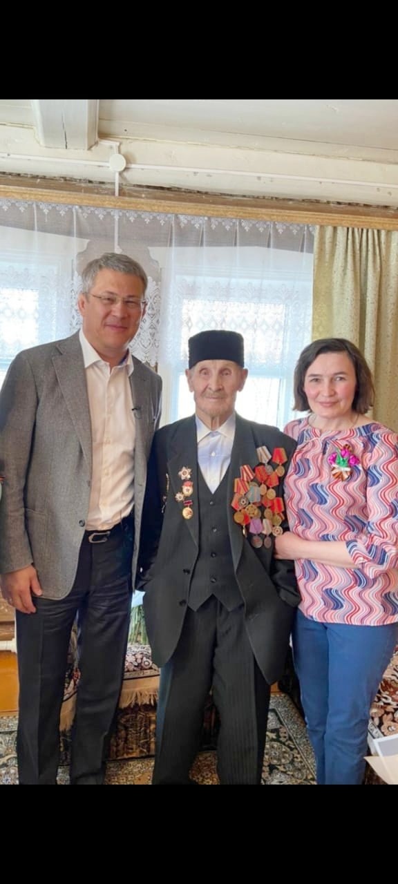 Бөек Ватан сугышы ветеранында кунакта